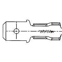 AMP Connectors - TE Connectivity 41411 (MOUSER REEL) ການຕັດການໄວ 250 FAST TAB IS ມົນມະດາ 1000