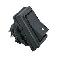 Shin Chin R13-49A-05-BB1 ສະຫນັບສະຫນູນ Rocker SPST ປິດ-ເປີດ ສີດຳ