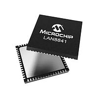 Microchip Technology LAN8841-V/Q2A ເອເທີເນັດ Transceivers Gbit Ethernet Transceiver ທີ່ມີການສະໜອງ IEEE 1588 v2 ແລະ GMII/MII