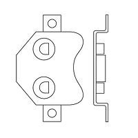 Eagle Plastic Devices 12BH002-GR 20 mm ຄລິບແບດເຕີຣີ CR2032 BATTERY CLIP