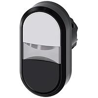 SIEMENS A6X30137640 ປຸ່ມກົດແບບແບບລົດແສງສອງປຸ່ມ. ຂາວ. ດຳ