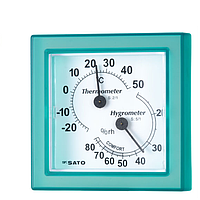 skSATO Mini (Green) ເຄື່ອງວັດແທກອຸນຫະພູມ (-30~50°C; 10~90%rh)