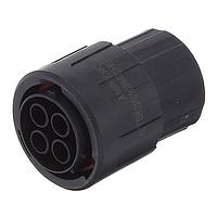 Amphenol SINE Systems RTS6BS16N4SHEC03 ຕົວເຊື່ອມຕໍ່ Strt Plug ມີ endcap 4 POS SZ 16 Socket