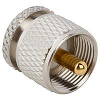 Amphenol RF 242109 ຕົວແປ RF - ລະຫວ່າງຊີຣີ SMA JACK ເປັນ UHF PLUG ADAPTER