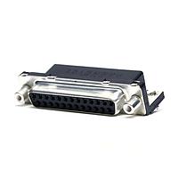 Amphenol Commercial Products D25S23A4GV00LF ປຸ່ມຮັບ DSUB R/A STB 25 SKT