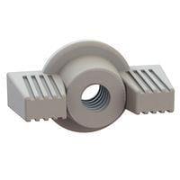 Essentra Components 0600632DLWN ກະແຈປົກປ້ອງ Wing Nut Deco Wing Nut, ການດັບກະແຈ #6-32, ຄວາມສູງ 5/16