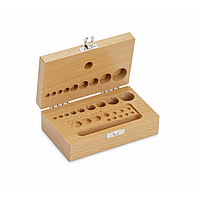 KERN 353-430-200 ກະຕ່າໄມ້ສໍາລັບຊຸດນ້ຳໜັກ (ຮູບສອນ/ກະທົບ, 1 mg - 100 g)