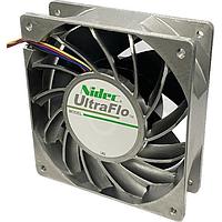 Nidec Components V12E54BS2NA5-07 ພັງລົມ DC DC Fan ,120x120x38mm, 54VDC, 328.7CFM, 101.0W, 1.87A, 78.0dBA, Ball bearing, 4-Lead Wires, Tach/PWM, Single Axial