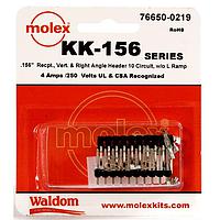 Molex 76650-0219 ຊຸດຕົວເຊື່ອມຕໍ່ KK-156 ຊຸດ no ramp V & RA Hdr Rec 10Ckt