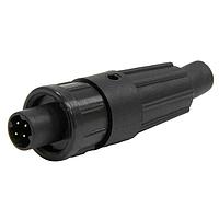 CONXALL 16882-4PG-521 ຕົວເຊື່ອມມົວມົນມາດຕະຖານ Micro-Con-X ສິ້ນສາຍ, 4 ໝຸ່ມ #22, ຜູ້ຊາຍ, ຖ້ວມບົດ, ຈຳນວນຫຼາຍ