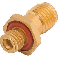 Amphenol SV Microwave SF1132-6094 ຕົວແປ RF - ລະຫວ່າງຊຸດ SMPM M ຫາ 2.92 Fe Bkhd Hermetic Adaptr