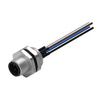 Wurth Elektronik 643352100604 ປລັກ WRCIRC M12 ກະທົບສະກຣູ ລະຫັດ A ແຜງຄວບຄຸມ + ເສັ້ນສາຍ ແຜງຄວບຄຸມ + ເສັ້ນສາຍ ທອງກັບກະແຜ່ງຫຼັງ PG9 ຕໍ່ຕົວຜູ້ຊາຍ, ຂະໜາດຂອງຂະໜາດ 4