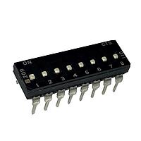 CTS Electronic Components 209-8LPSFD ສະຫນອງ DIP ຜ່ານຮູ, ສະຫນອງ DIP ທອງ, 8-ຂາ, ຕົວກະທົບຮູບແບບຕ່ຳ, ການປິດທ້າຍ, ອອບ, ແບບຂາສົງກົງ, ບ່ອງບັນຈຸ