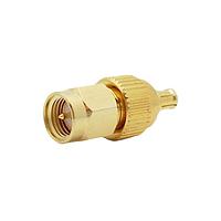 Amphenol RF 242128 ຕົວແປ RF - ລະຫວ່າງຊຸດ MCX PLUG ໄປຫາ SMA PLUG ADAPTER