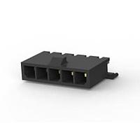 AMP Connectors - TE Connectivity 2-1445093-5 ຫົວຂໍ້ HDR VERT 5 POS 30 AU ບັນດາດຽວ