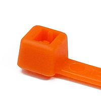 HellermannTyton T50L3M4 ສາຍຜັນສາຍສະມາດ MilSpec Cable Tie, 15" ຍາວ, MS3367, UL Rated, 50lb Tensile Strength, PA66, ສີສົ່ງ, 1000/pkg