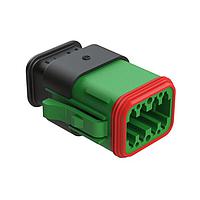 Amphenol SINE Systems AT06-08SC-SRGN ກ່ອງເຊື່ອມຕໍ່ລົດຍນຕະຫລາດ 8 ຂາຍ ປລັກ ກຸບ ຄີ ພອດ C ມີ/ກັບ Strn Rlf