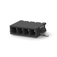 AMP Connectors - TE Connectivity 2029030-4 ຫົວຂໍ້ RECPT 4 POS ສີດຳ ຮູບແບບຕ່ຳ R/A