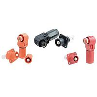 Amphenol Industrial SLPIRBBBSB0EH ຕົວເຊື່ອມ 8.0mm EMI HVIL RCPT ສີດຳ 90ອົງສາ Keyway