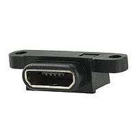 Same Sky (formerly CUI Devices) UJ2W-MIBH-4-SMT-TR ຂໍ້ຕໍ່ Micro USB ປະເພດ B ການເຊື່ອມຕໍ່ USB 2.0 micro B jack 5pn HZ watrproof SMT