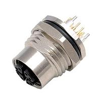 Amphenol Industrial HDM12RF08ASTMC Straight MaxM12, ນຸ່ມກະແຈບຜູ້ຍິງບົດບົດ, 8 ຕົວຕິດຕໍ່ປະຕູຜູ້ຍິງ, ລະຫັດ A, ຕົວຕິດຕໍ່ການບັງກັບ, ບໍ່ມີຝາປອດຝຸ່ນ, ສອດຄອງ RoHS