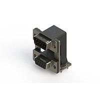 EDAC 663-009-364-03C ຕູ້ສະຫນອງ Dual Port D-Sub ມຸມຂວາ ຕູ້ສະຫນອງ Dual Port D-Sub