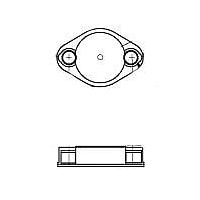 Aavid 8903NWG ປົກກັນສະຫນັບສະຫນູນສໍາລັບ TO-3, ສີຂາວ, ໄນລອນ, ປົກກັນໄຟຕົວເອງ UL 94 V-2