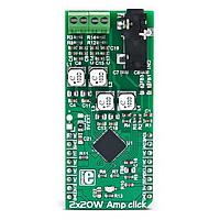 Mikroe MIKROE-2779 ເຄື່ອງເພີ່ມສຽງ Audio Amplifier 2x20W Amp click
