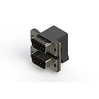 EDAC 661-009-364-001 ຕູ້ສະຫນອງ Dual Port D-Sub ມຸມຂວາ ຕູ້ສະຫນອງ Dual Port D-Sub