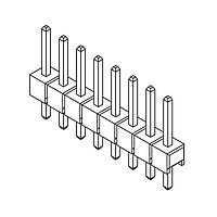 Amphenol Commercial Products G82501021009YEU ພິນສະຕຣິບ ພິນເຮດເດີ 2.0mm Pitch R/A DIP,2x5Pin,Full G/F,LCP,4.0mm*2.0mm*2.8mm,Removed#9PIN