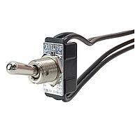 Carling Technologies 110-73 ສະຫນັບສະຫນູນ Toggle Switch 1-pole, ON - None - OFF, 3A/6A 250V/125V AC/DC ບໍ່ໄດ້ຮັບການຈັດອັນດັບ HP, ບໍ່ມີແສງສະຫນອງ Bat Style Toggle Switch ມີ Solder Lug