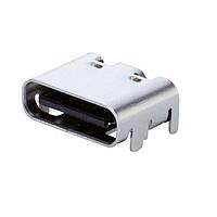 Same Sky (formerly CUI Devices) UJ20-C-H-G-SMT-2-P16-TR USB Type C Type C,2.0, ຢູ່ຮະດັບຮອງ, ກະດານທອງ 3u, ຕິດຢູ່ພື້ນຜິວ, 0.5mm, 16 ຂາ, T&R