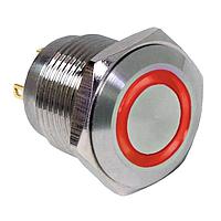 E-Switch PV6F240SS-311 ຕ້ານການທຳລາຍ 2A 48VDC ໄຟ LED ແດງ 16mm Off(On) SPST