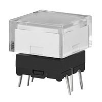 NKK Switches JB15LPC-JB ສະຫນັບສະຫນູນສະຫນັບສະຫນູນ SPST OFF-(ON) 180 gf ILLUM Clr/Wht flt c