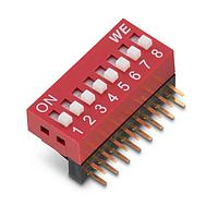 Wurth Elektronik 418217270903A ສະຫນັບ DIP WS-DITU 2.54 mm Cmpct THT DIP Switch