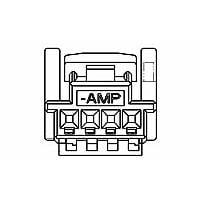 AMP Connectors - TE Connectivity 1473672-1 ກອງປະກອບ Receptacle 04P HOUSING