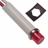 VCC 2191L1-24V ຕົວບອກສະແດງ LED ຕິດຕັ້ງບົດບາດ ແດງ ການກະຈາຍແສງ ລູກກົດຕິດຕັ້ງ 5/16"
