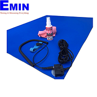 Static Solutions Ultimat 1 ESD Mat Kit 2' x 3' ທີ່ມີ Monitor ຄົງທີ່ (Dark Blue, Light Blue, Green, Grey, Black .06")
