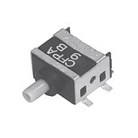 Nidec Components CFPA-1FB4-A2T ສະຫຼຸບສະຫຼຸບມາດຕະຖານ SPDT, ON-(ON), ປຸ່ມກົດ, ມຸມຂວາຮູບປາກນົກກະຕຸກ, ເຕີມສະຕິກເລີຍ SMD, 0.4VA @ 28V DC, ບັນຈຸ T&R, ລ້າງໄດ້