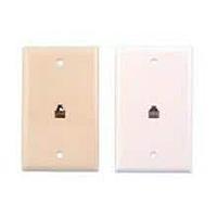 AIM-Cambridge / Cinch Connectivity Solutions 32-1205W ຕູ້ເຊື່ອມຕໍ່ແບບມົດູລາ / ຕູ້ເຊື່ອມຕໍ່ Ethernet RJ11 ແຜ່ນຝາຜົມຂາວ ເປັນແຜ່ນເລືອກດຽວ ພິມສະຫຼຸບເລີກ