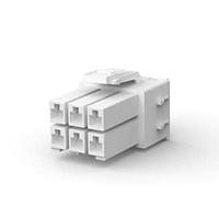 AMP Connectors - TE Connectivity 177901-1 ກອງສາຍສົດ HSG PLUG 6P .156 NAT