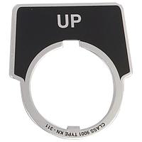 Square D 9001B276 ປ້າຍຊື່ Legend Plate, Up PUSH BUTTON LEGEND PLATE 30MM, ປະເພດ B