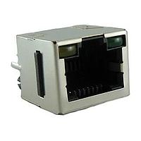 Amphenol Commercial Products RJHSEV38A ຕູ້ເຊື່ອມຕໍ່ແບບມົດູເລີ / ຕູ້ເຊື່ອມຕໍ່ Ethernet 8P8C, ຕັ້ງຕົ້ນ, ມີປ້ອງກັນ, ພອດເດີດຽວ, ມີໄຟ LED