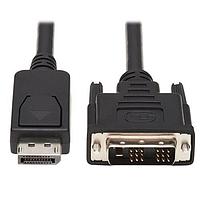 Tripp Lite P581AB-006 ເຄື່ອງຕໍ່ສາຍ Adapter Cable 6FT ANTIBAC DP/DVI SNGLLNK