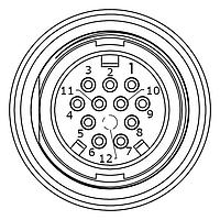 CONXALL W4280-11PG-300 ຕົວເຊື່ອມ MU WR 11#20 PIN CRIMP