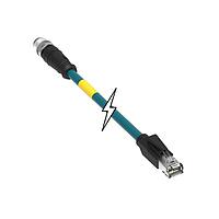 Molex 120341-0501 Cat 6a CRDST DE M12 TO RJ45 CAT6A ສີຟ້າ 8P MtoM 1M