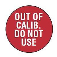 AMP Connectors - TE Connectivity QCC227 ປ້າຍແລະປ້າຍບອກ OUT OF CAL 0.5"DIA ຂາຍໂດຍຊຸດ 200 ອັນ