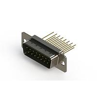 EDAC 627-M15-323-GN1 ຕົວເຊື່ອມ D-Sub - ຕົວເຊື່ອມ D-Sub ຄວາມໜາ້ຄວາມຖືກມາດຕະຖານ ແບບຕັ້ງຕົວແບບຕັດກະເປົາ