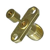 Johnson / Cinch Connectivity Solutions 145-0701-601 ຕົວເຊື່ອມ 2HOLE FLANGE JCK GLD