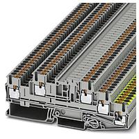 PHOENIX CONTACT 3210547 ບລັອກຕິມເນີລບຣິວີງ DIN Rail PTB 2 5-PE/L/L